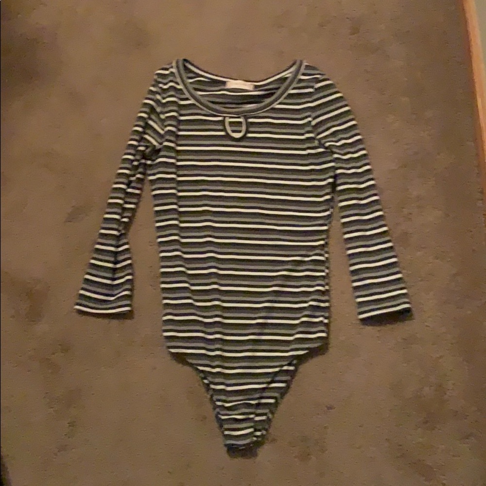 Stripped Bodysuit